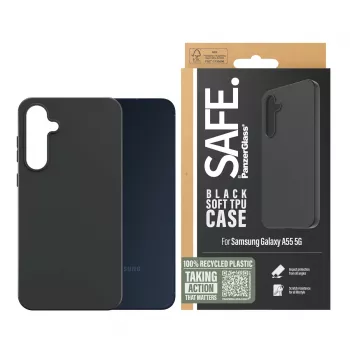 PanzerGlass SAFE. by ® TPU dėklas Samsung Galaxy A55 5G | Juoda