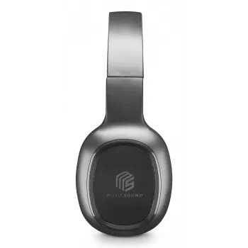 Music Sound Basic Bluetooth ant ausų uždedamos ausinės su nuotolinio valdymo pulteliu ir mikrofonu