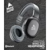 Music Sound Basic Bluetooth ant ausų uždedamos ausinės su nuotolinio valdymo pulteliu ir mikrofonu