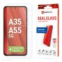 Displex ekrano apsauga (10H), skirta Samsung Galaxy A35/A55 5G, su Eco montavimo rėmeliu, atspari įbrėžimams