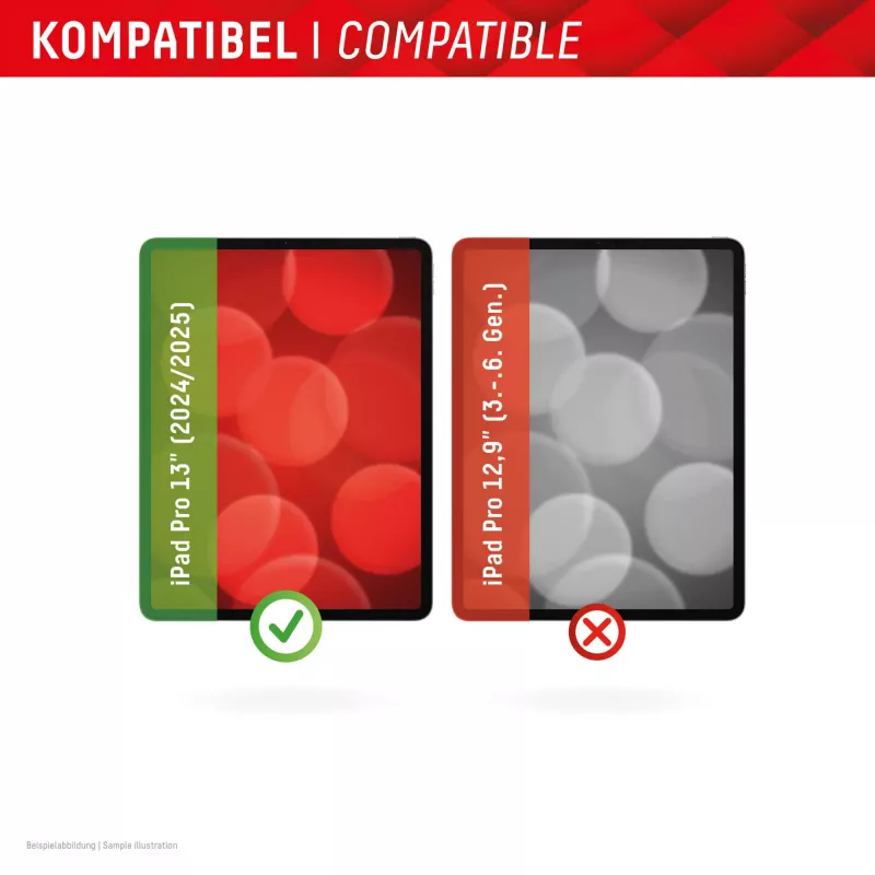 Displex Tablet Glass (9H) Apple iPad Pro 13'' (2025/2024), Eco montavimo rėmelis, nedūžtantis, itin plonas, nematomas
