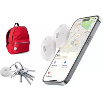 Cellularline Tracy - Sukurta iOS 2 dalių rinkiniui - sekite savo daiktus naudodami „Apple“ funkciją „Find My“