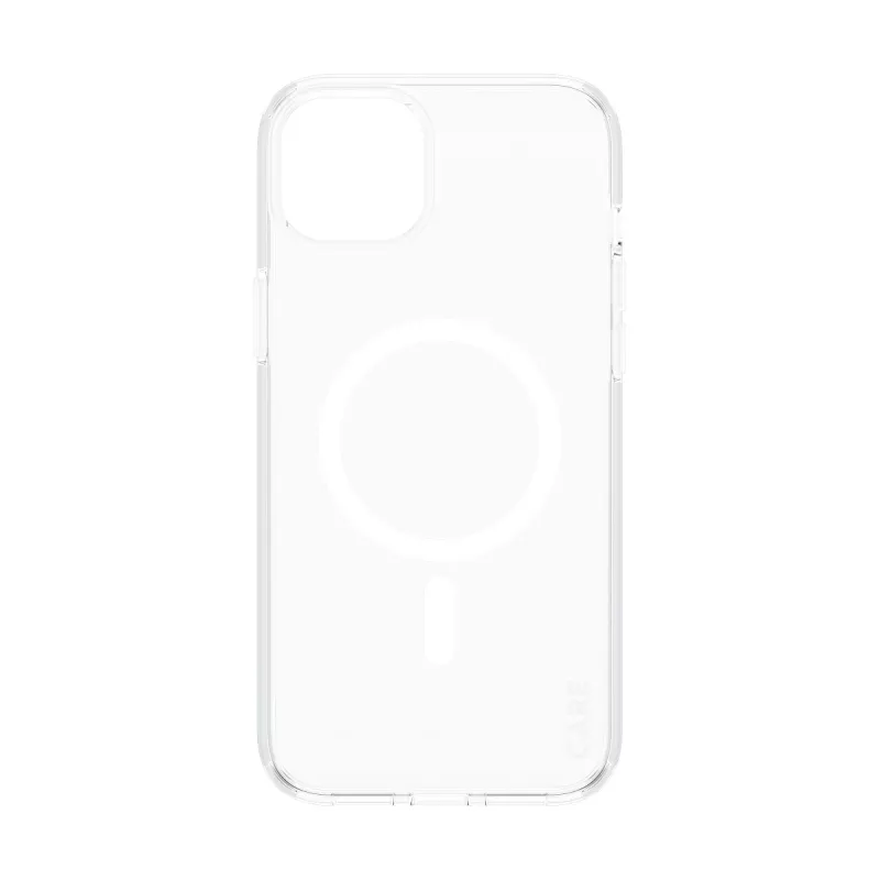 PanzerGlass CARE™ by ® Urban Combat dėklas permatomas su baltu MagSafe, skirtas iPhone 15 Plus