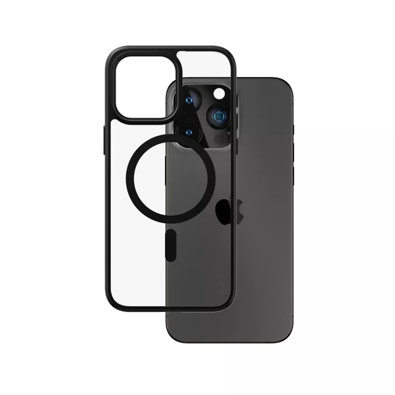 PanzerGlass CARE™ by ® Urban Combat Case Skaidrus su Juodu MagSafe iPhone 15 Pro Max