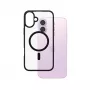 PanzerGlass ® HardCase skaidrus su juodu MagSafe ir rėmeliu, skirtas iPhone 16 Plus
