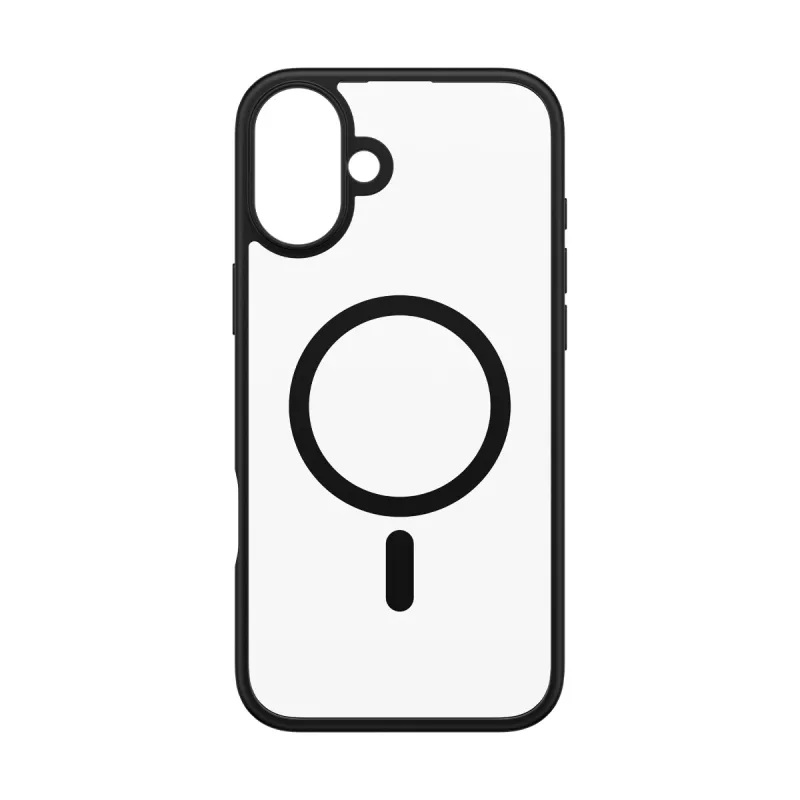 PanzerGlass ® HardCase skaidrus su juodu MagSafe ir rėmeliu, skirtas iPhone 16 Plus