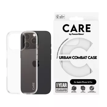 Cover PanzerGlass CARE by Flagship dėklas Transparent Urban Combat iPhone '24 6.3 inch Pro