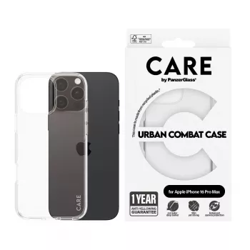PanzerGlass CARE by ® Flagship dėklas permatomas Urban Combat iPhone '24 6.9 col. Pro