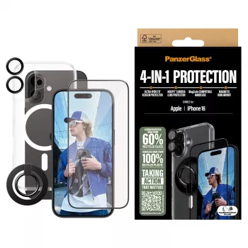 „PanzerGlass“ 4-in-1 apsaugos rinkinys, skirtas „iPhone '24 6.1“