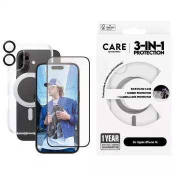 PanzerGlass CARE 3-in-1 keraminis rinkinys iPhone 16