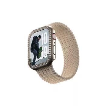 PanzerGlass SAFE. by ® Bling Bumper Gold Apple Watch Series 10 46mm permatomas