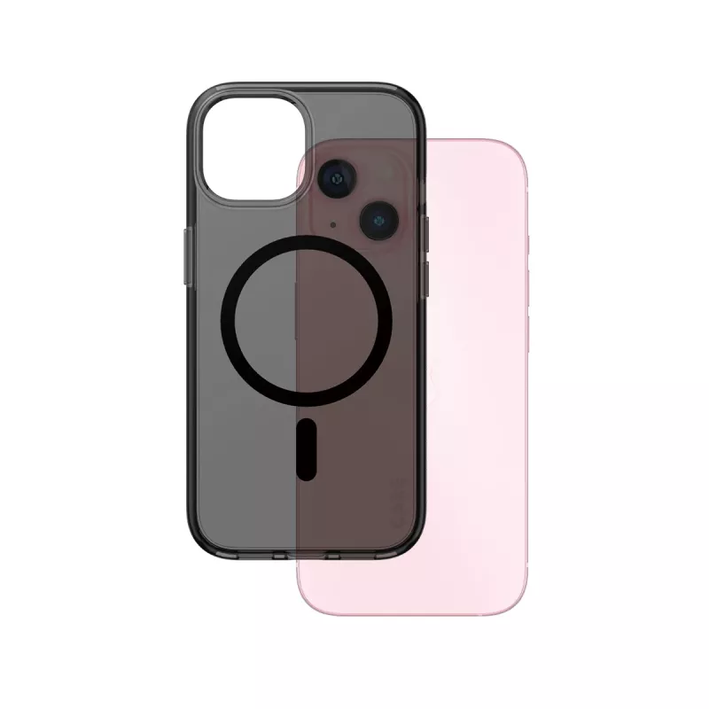 PanzerGlass CARE™ by ® Urban Combat dėklas Smokey su juodu MagSafe skirtas iPhone 15
