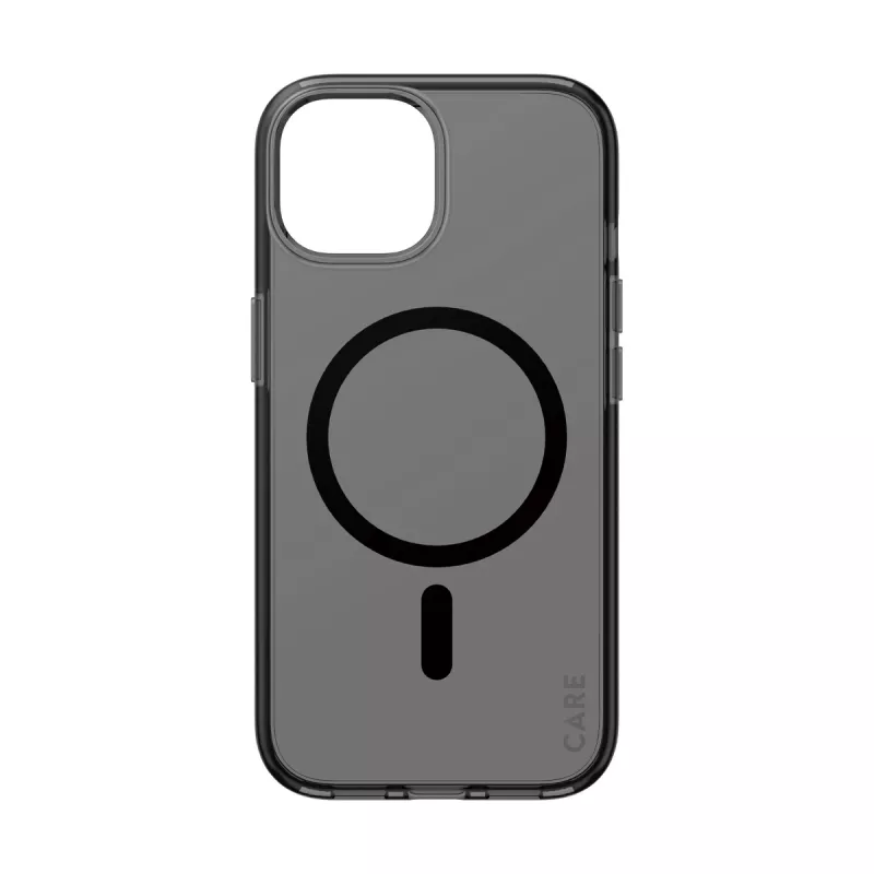 PanzerGlass CARE™ by ® Urban Combat dėklas Smokey su juodu MagSafe skirtas iPhone 15