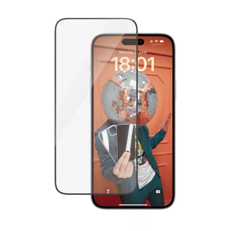 PanzerGlass Screen Protector iPhone 15 Plus Ultra-Wide Fit Shock Resistant