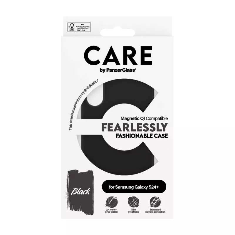 PanzerGlass CARE™ by ® Dėklas Juodas su Qi suderinamumu Samsung Galaxy S24+