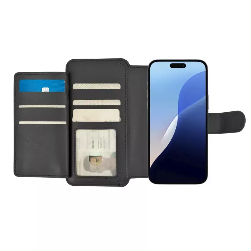Flip case 4smarts 541130 juodas iPhone 14 Pro 12 13 15