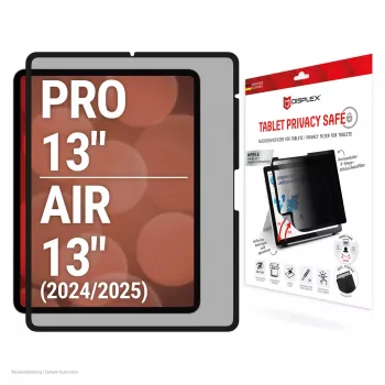 Displex TABLET PRIVACY SAFE nuimamas dvipusis privatumo filtras, skirtas iPad Pro 13 colių/Air 13 colių (2024/2025)