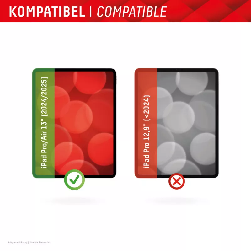 Displex TABLET PRIVACY SAFE nuimamas dvipusis privatumo filtras, skirtas iPad Pro 13 colių/Air 13 colių (2024/2025)