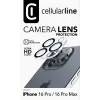 Cellularline Camera Lens Apple iPhone 16 Pro Max Skaidrus Apsaugantis nuo įbrėžimų ir smūgių