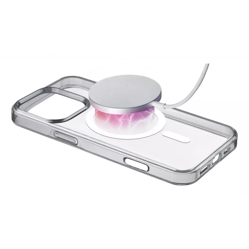 Cellularline Gloss Mag - iPhone 16 Pro Max magnetinis dėklas įkrovimui ir tvirtinimui prie MagSafe įkroviklio