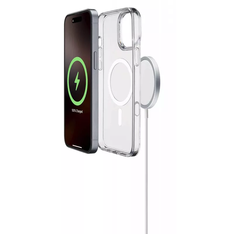 Cellularline Gloss Mag - iPhone 16 Pro Max magnetinis dėklas įkrovimui ir tvirtinimui prie MagSafe įkroviklio
