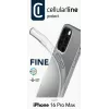 Dėklas Cellularline FINECIPH16PRMT skirtas iPhone 16 Pro Max permatomas