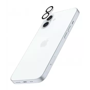Cellularline kameros lęšis – iPhone 16 apsauga, skaidrus, atsparus įbrėžimams ir smūgiams