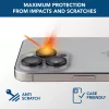 Cellularline kameros objektyvo žiedas - iPhone 16 Pro/16 Pro Max Grūdintas stiklas kameros apsaugai