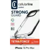 Cellularline Tetra Force Strong Guard - iPhone 16 Pro Max Itin apsauginis, smūgiams atsparus lankstus dėklas su integruota Microban® antibakterine technologija