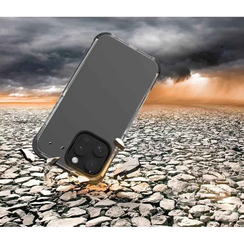 Cellularline Tetra Force Strong Guard - iPhone 16 Pro Max Itin apsauginis, smūgiams atsparus lankstus dėklas su integruota Microban® antibakterine technologija
