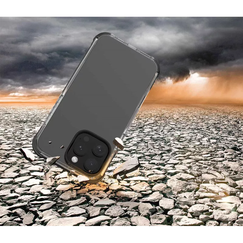 Cellularline Tetra Force Strong Guard - iPhone 16 Pro Max Itin apsauginis, smūgiams atsparus lankstus dėklas su integruota Microban® antibakterine technologija