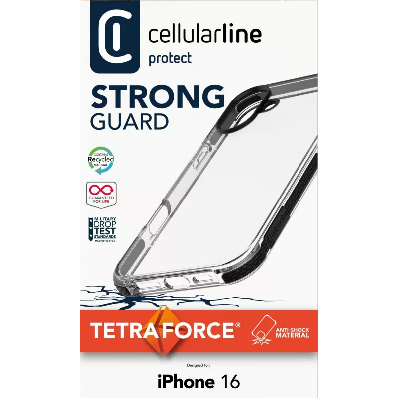 Cover Cellularline TETRACIPH16T for iPhone 16 15.5 cm Juoda