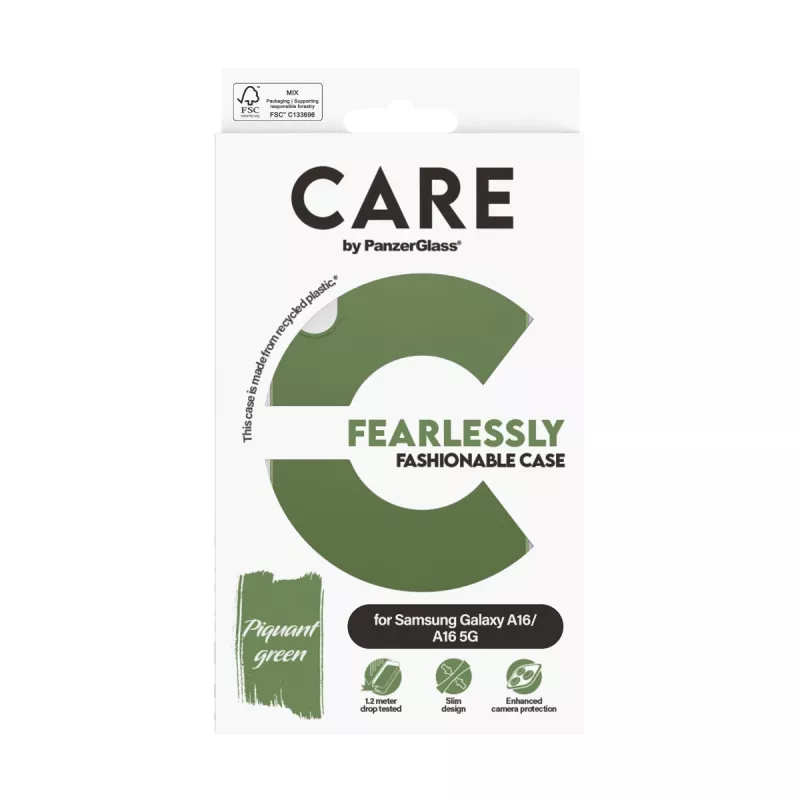 Dangtelis PanzerGlass CARE by madingas dėklas žalias Samsung Galaxy A16 A16 5G
