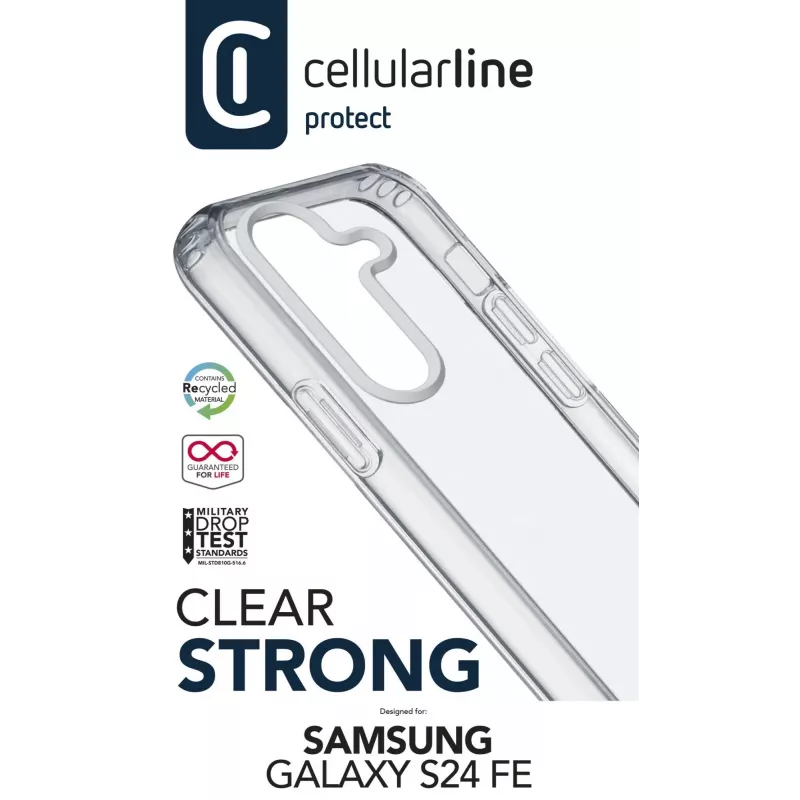 Cellularline CLEARDUOGALS24FET mobiliojo telefono dėklas Dangtelis Skaidrus 17 cm