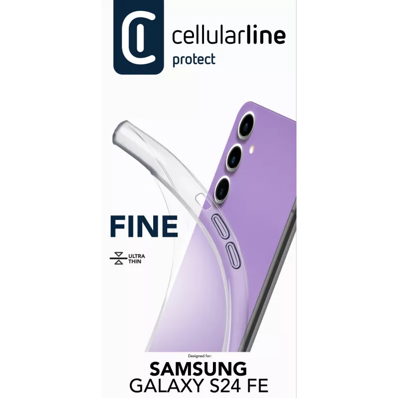 Cellularline dėklas Galaxy S24 Fe 17 cm skaidrus