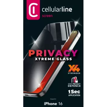 Ekrano apsauga Cellularline XTRSPYGLASIPH16, skirta iPhone 16