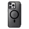 Cellularline Daily Mag - „iPhone 16 Pro“ knygelės tipo dėklas su pusiau permatoma kieta nugėle, suderinamas su „MagSafe®“ ekosistema