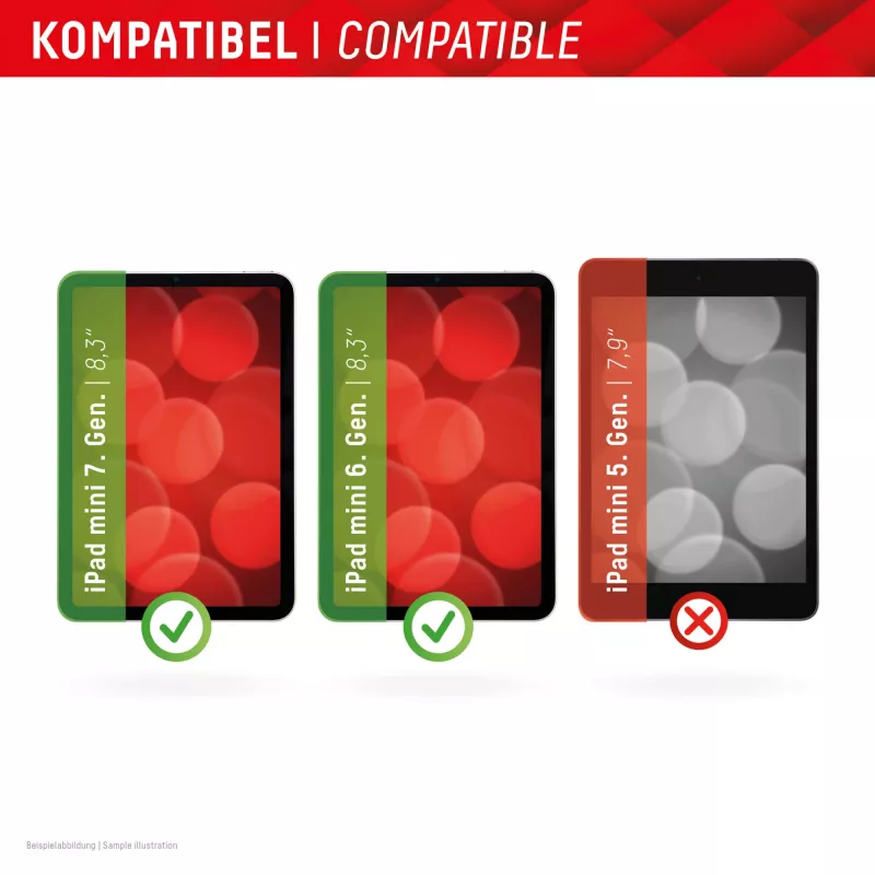 Displex ekrano apsauga (9H) Apple iPad mini 8,3'' (6-os/7-os kartos 2024), Eko montavimo rėmelis, atspari įbrėžimams