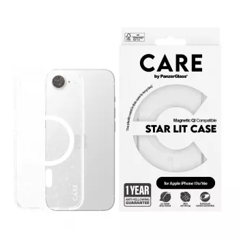 Cover PanzerGlass CARE by ® Flagship Case Urban Combat Star Lit White Qi Suderinama iPhone 16e