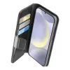 Dėklas-knygelė Cellularline Galaxy S25 16,1 cm juodas su 3 kortelių kišenėmis