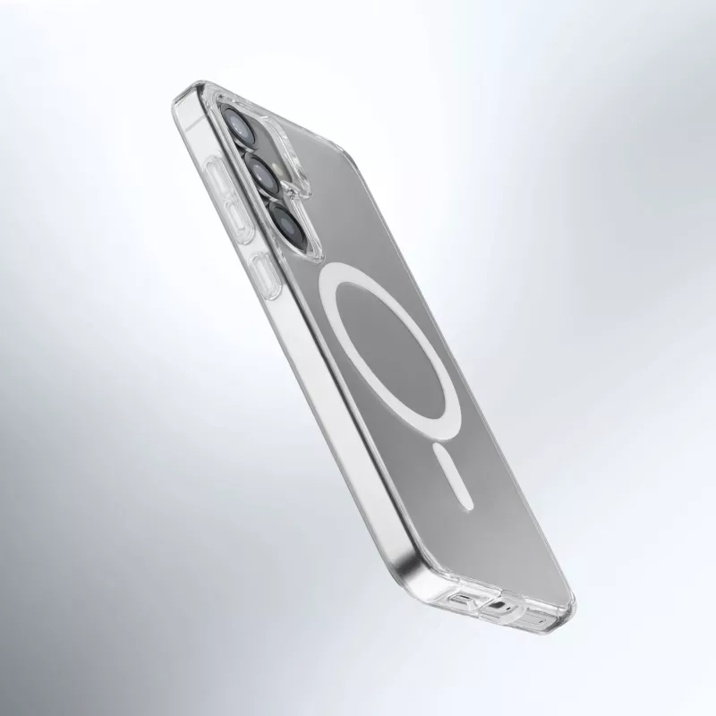 Cellularline Gloss Mag - Galaxy S25 magnetinis dėklas, skirtas įkrovimui ir prisegimui prie MagSafe įkroviklio