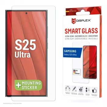 Displex Smart Glass (9H), skirta Samsung Galaxy S25 Ultra, tvirtinimo lipdukai, nedūžtanti