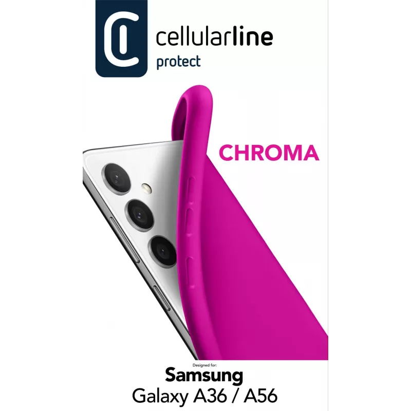 Cellularline Chroma - Galaxy A36/A56 spalvingas minkštos gumos dėklas