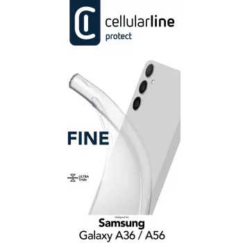 Dėklas Cellularline FINECGALA36T Samsung Galaxy A36/A56, permatomas