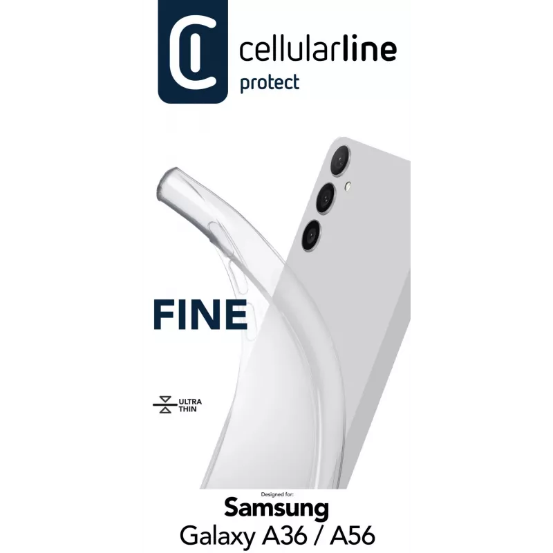 Dėklas Cellularline FINECGALA36T Samsung Galaxy A36/A56, permatomas