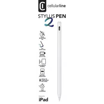 Stylus Pen Cellularline STYLUSPEN2IPAD Pilka 80 g Planšetinis kompiuteris Apple