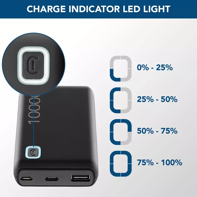 Cellularline ESSENCE TURBO 10000 Nešiojamasis įkroviklis 10000 mAh Power Delivery 20 W