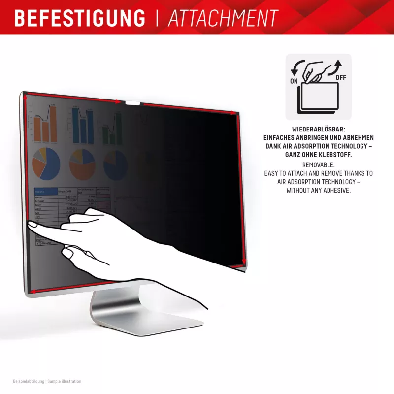 Displex PRIVACY SAFE nuimamas dvipusis privatumo filtras, skirtas 27 inch Studio Display