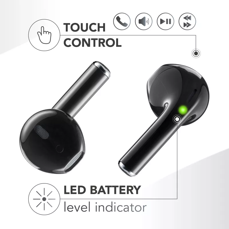 Music Sound SPARK TWS ausinės su LED ekranu