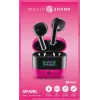 Music Sound SPARK ausinės su LED ekranu, True Wireless Stereo (TWS), skambučiams/muzikai, 66 g, ausinės, rožinės